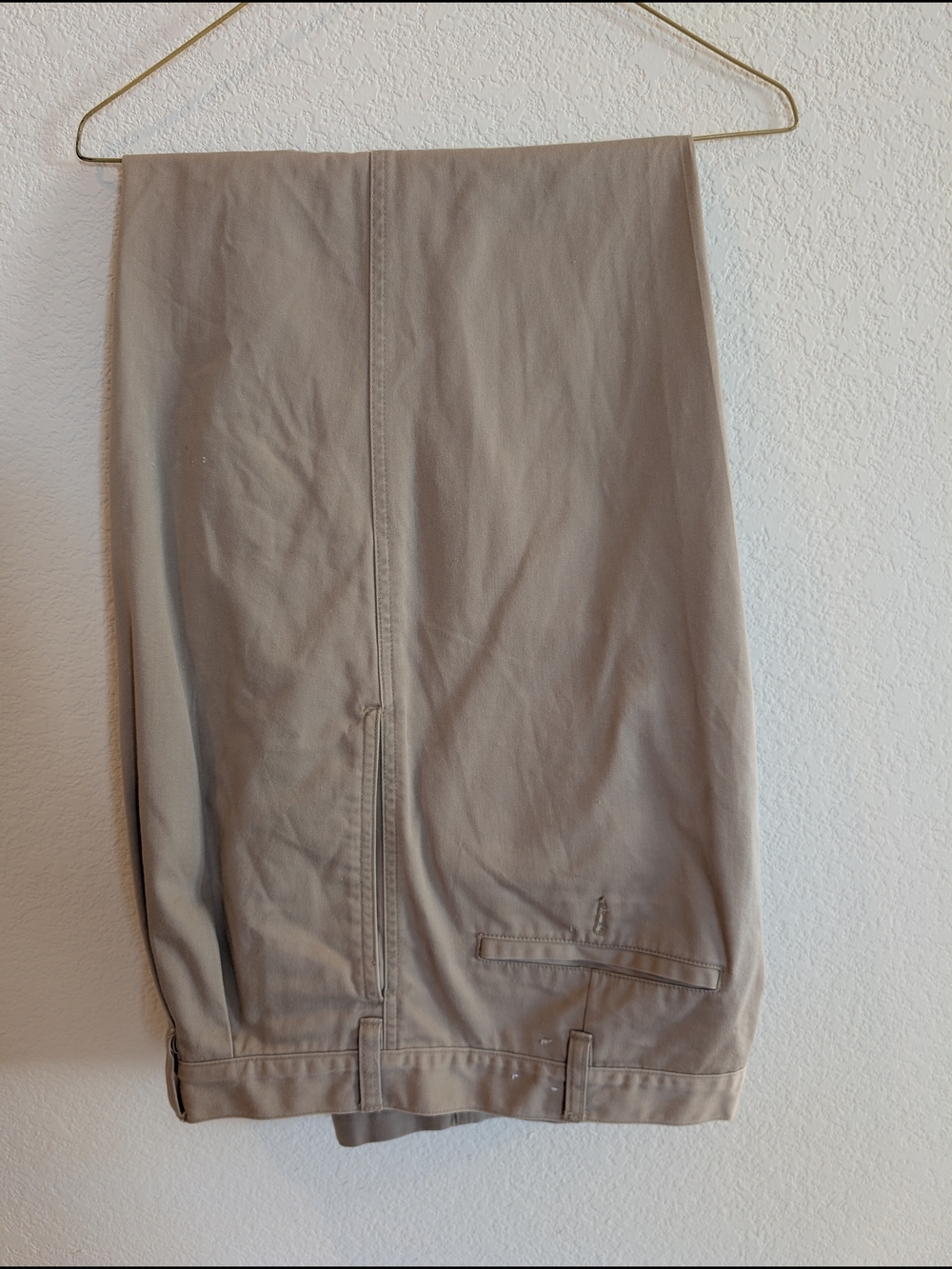 Cherokee Tan Twill Pants with Navy Label